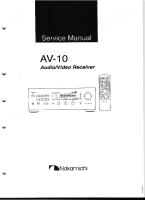 Nakamichi AV-10-Parts-list